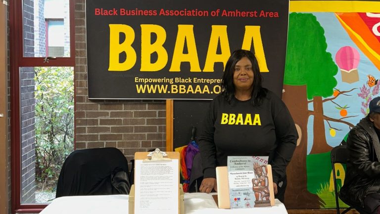 Pat Ononibaku at BBAAA stand Pat Ononibaku at BBAAA stand